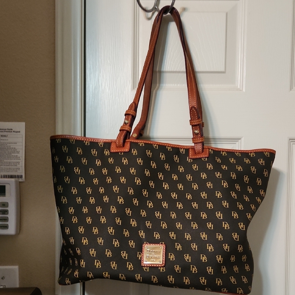 Brown Monogram Tote Bag